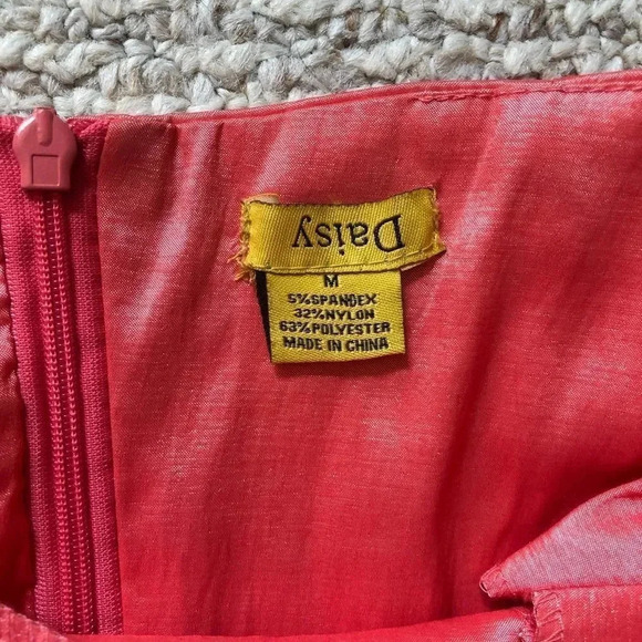 Daisy Pink strapless peplum dress size M - Picture 6 of 14